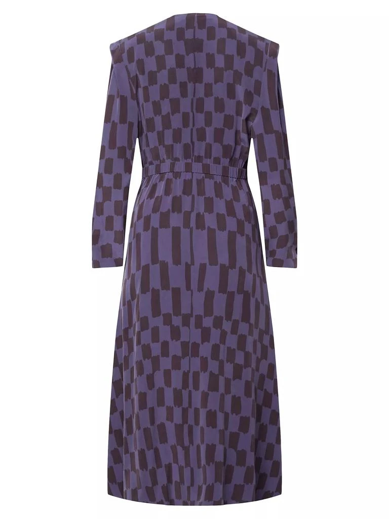 Equipment Rianne Silk Checkered Midi-Dress 3