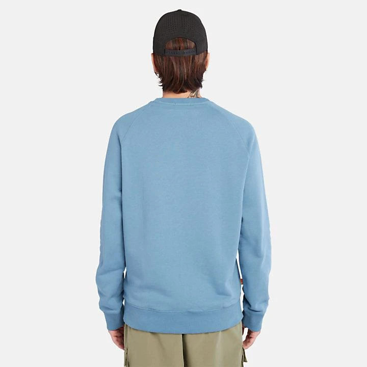 Timberland Modern Wash Logo Sweatshirt for Men in Blue 5