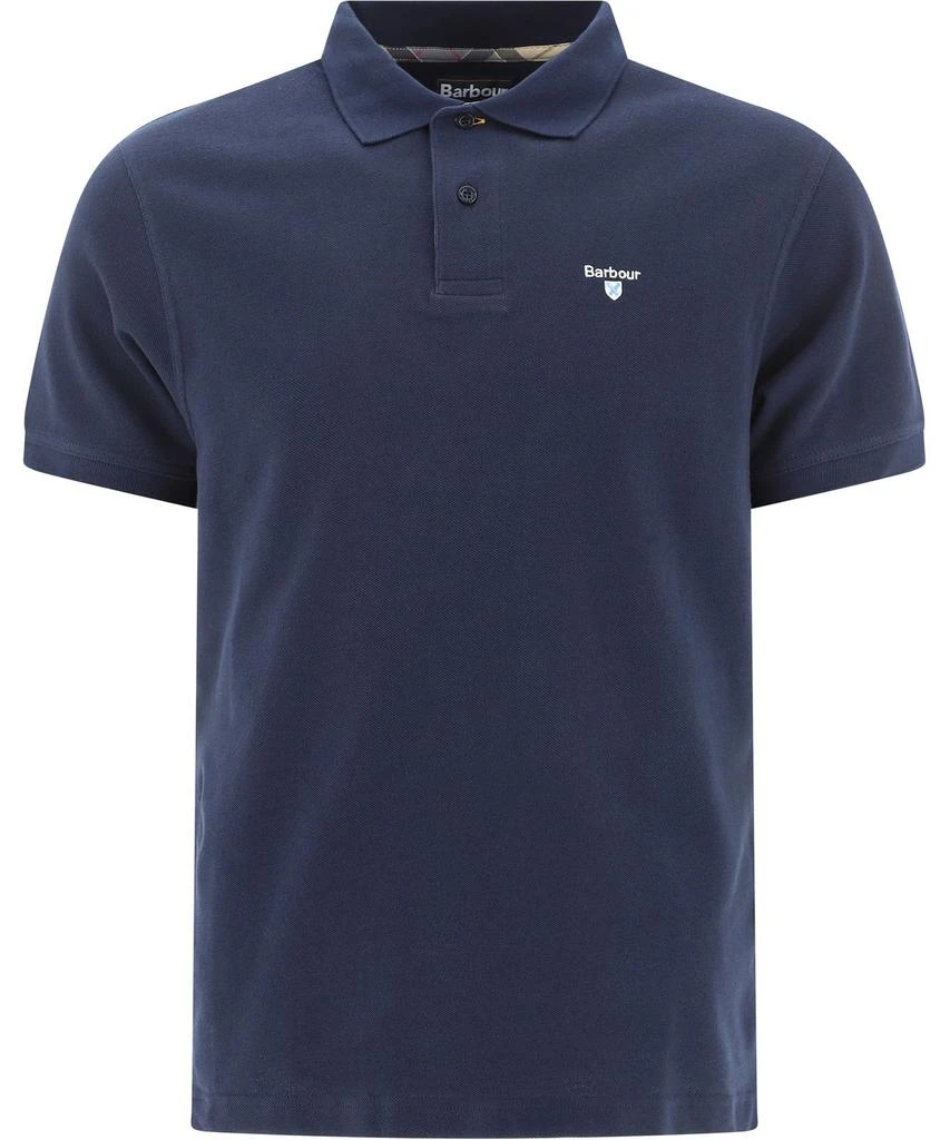 Barbour Barbour Logo Embroidered Short-Sleeved Polo Shirt 1
