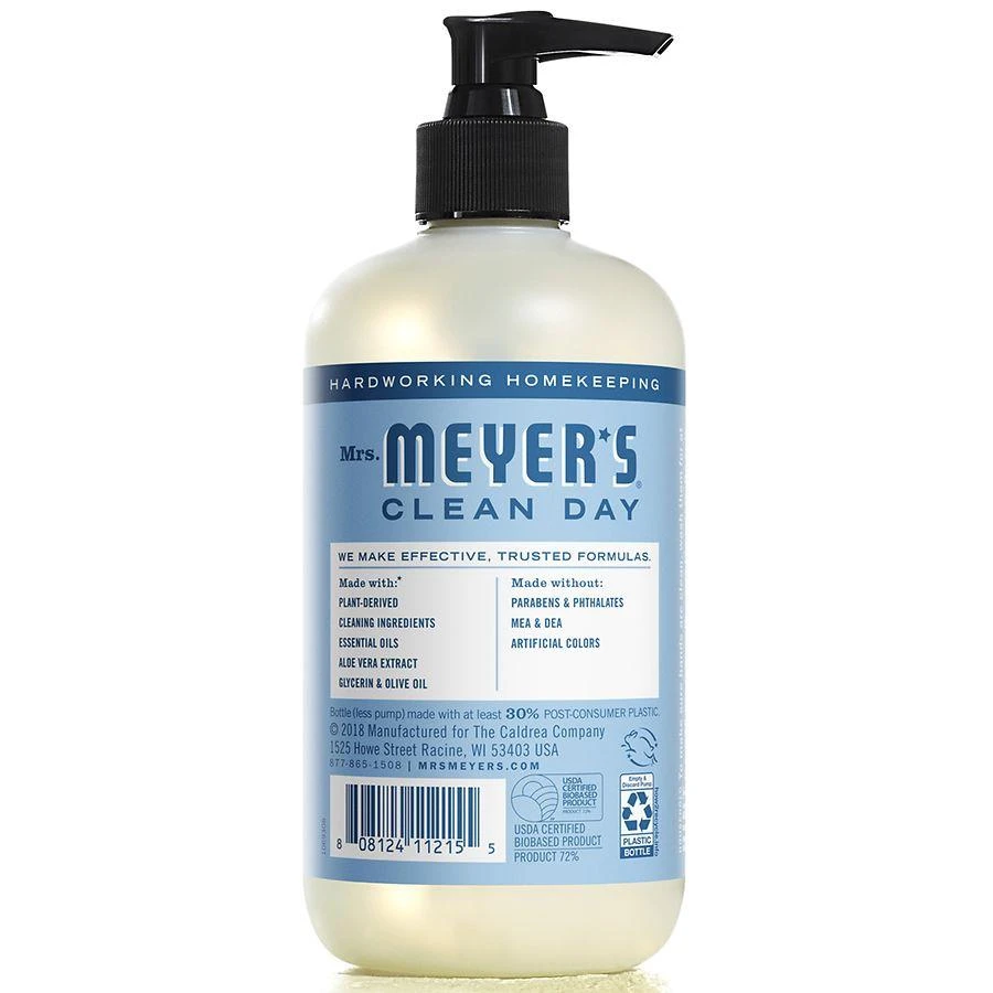 Mrs. Meyer's Clean Day Liquid Hand Soap Bottle Rain Water 3