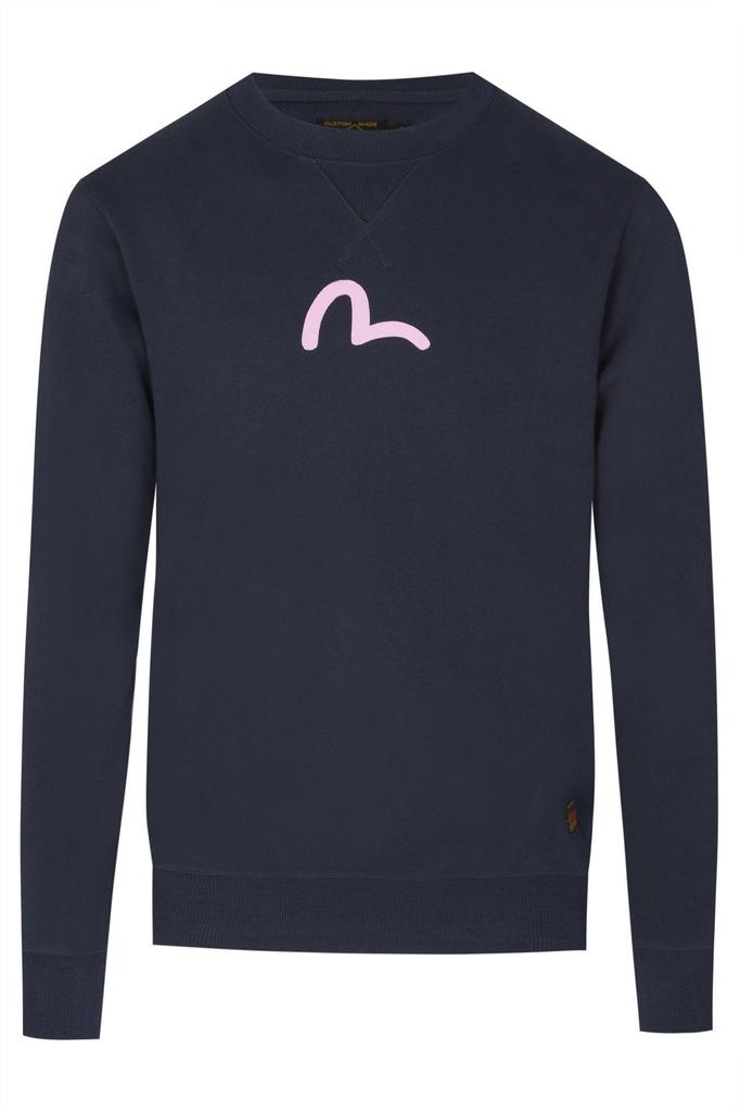 Evisu Seagull Print Sweatshirt Navy