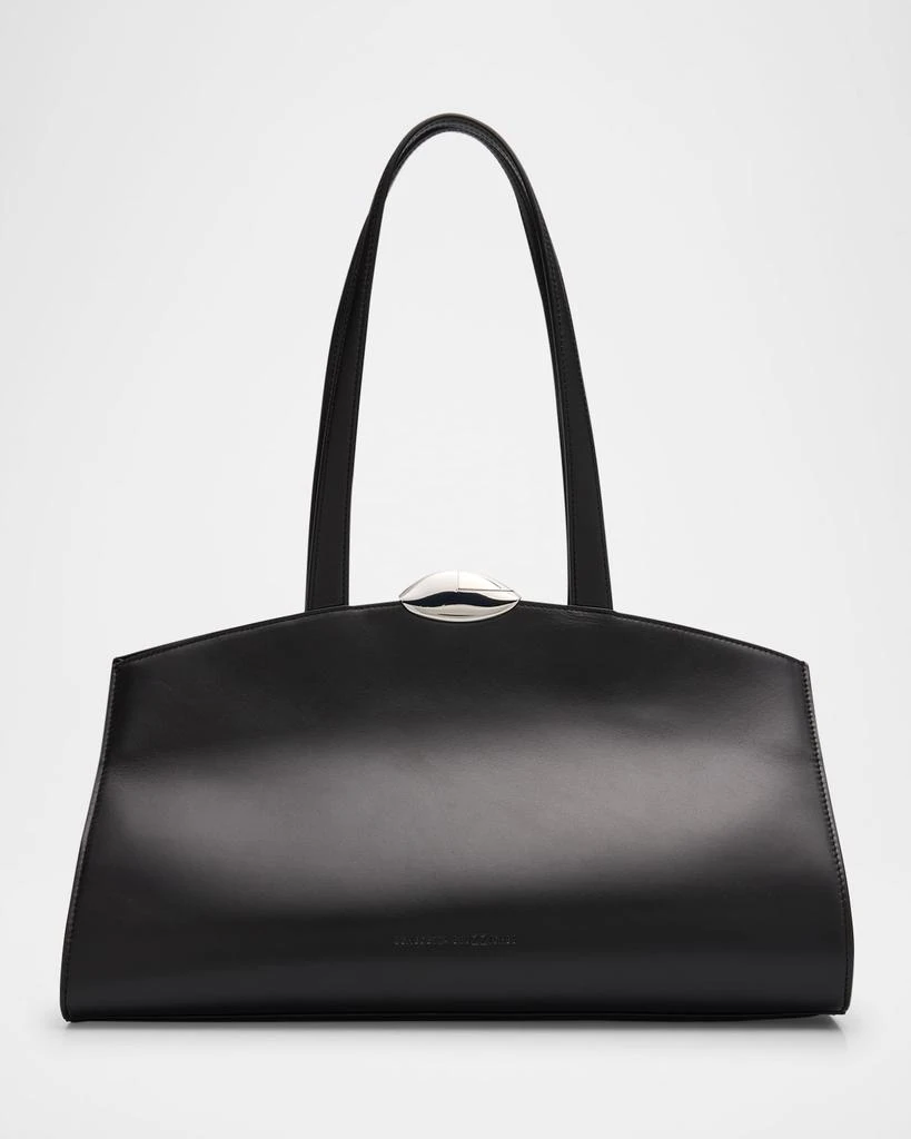 BENEDETTA BRUZZICHES Serena Metal Calfskin Leather Shoulder Bag 1
