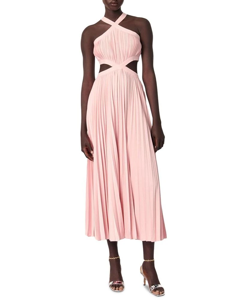 Maje Pleated Maxi Dress 3