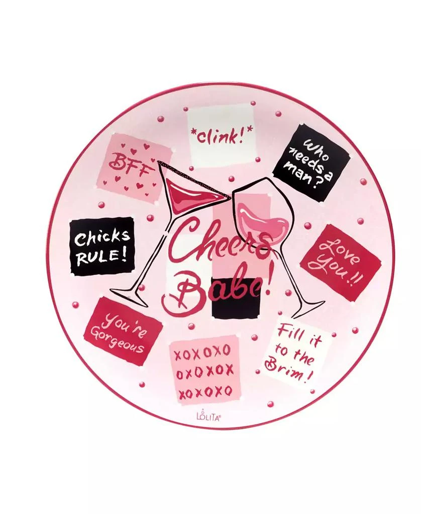 Certified International Lolita Divas on the Loose Dessert Plates, Set of 4 6