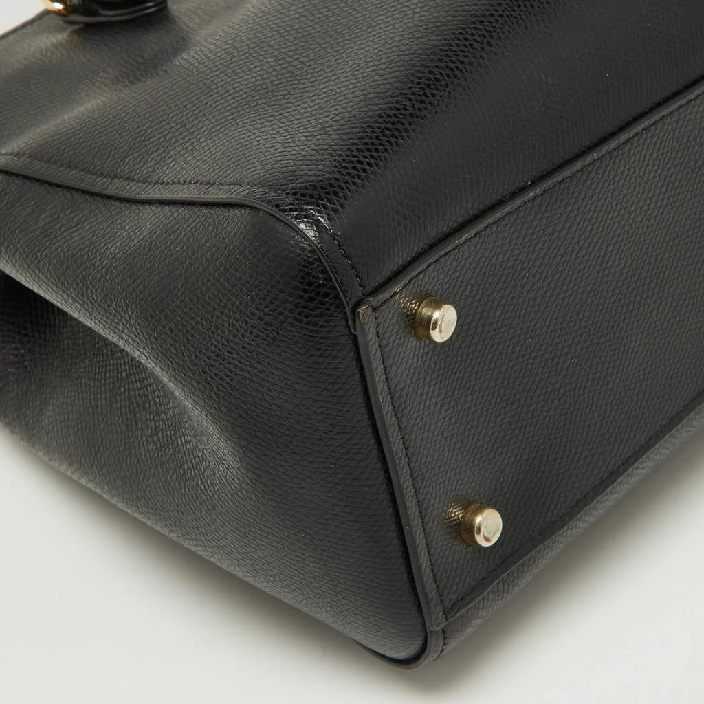 Coach Coach Black Leather Turnlock Carryall 29 Satchel 15