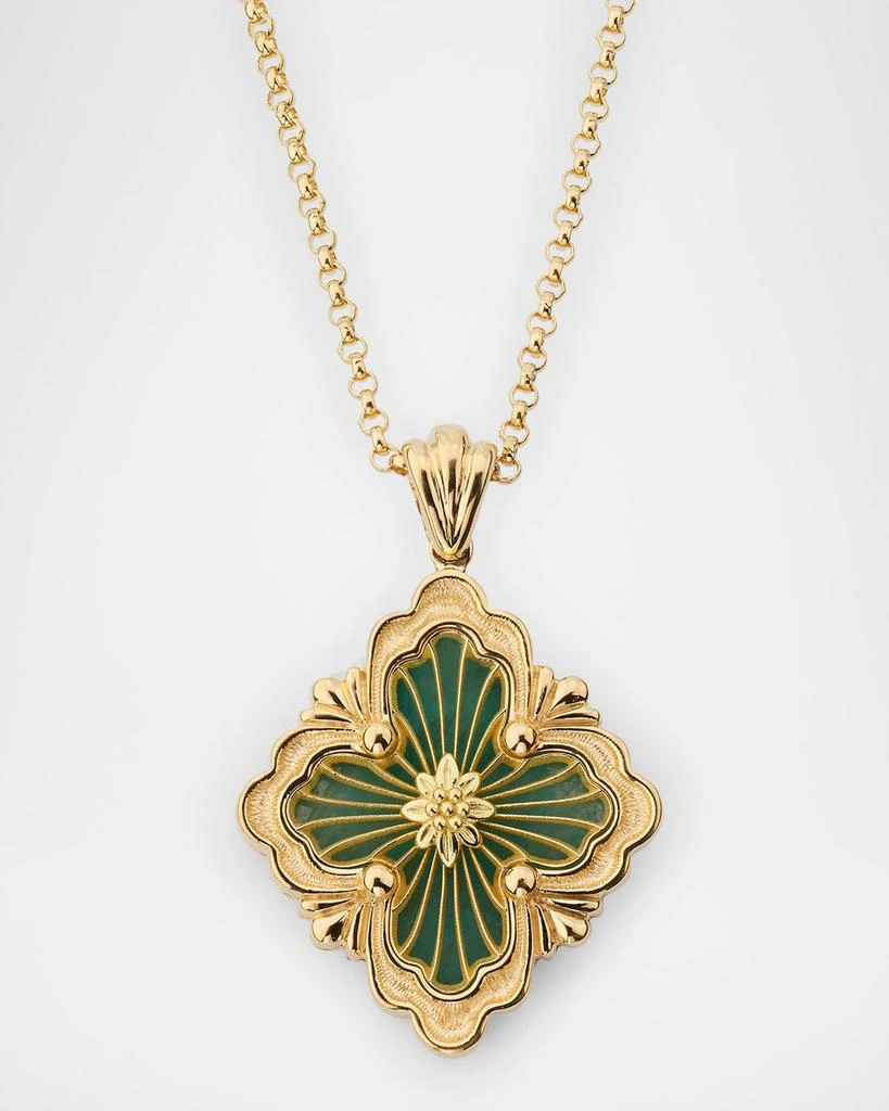 Buccellati Opera Tulle 18K Yellow Gold Amazonite Pendant Necklace, Large 1