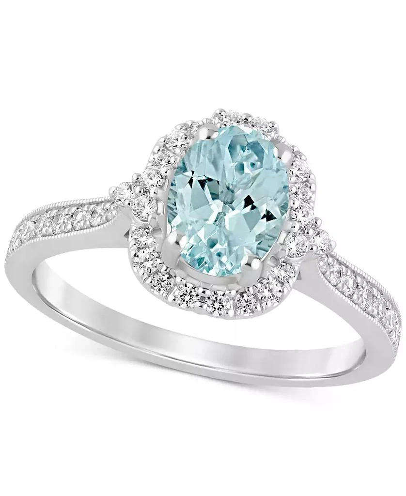 Macy
s Aquamarine (1-1/8 ct. t.w.) 
Diamond (1/2 ct. t.w.) Bridal Set in 14k White Gold 3