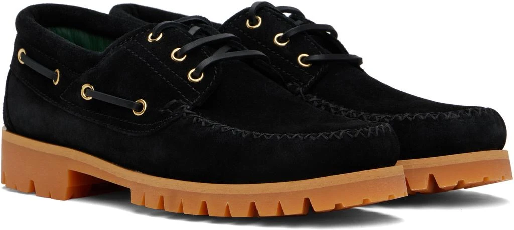 VINNY’s Black Aztec Boat Shoes 4