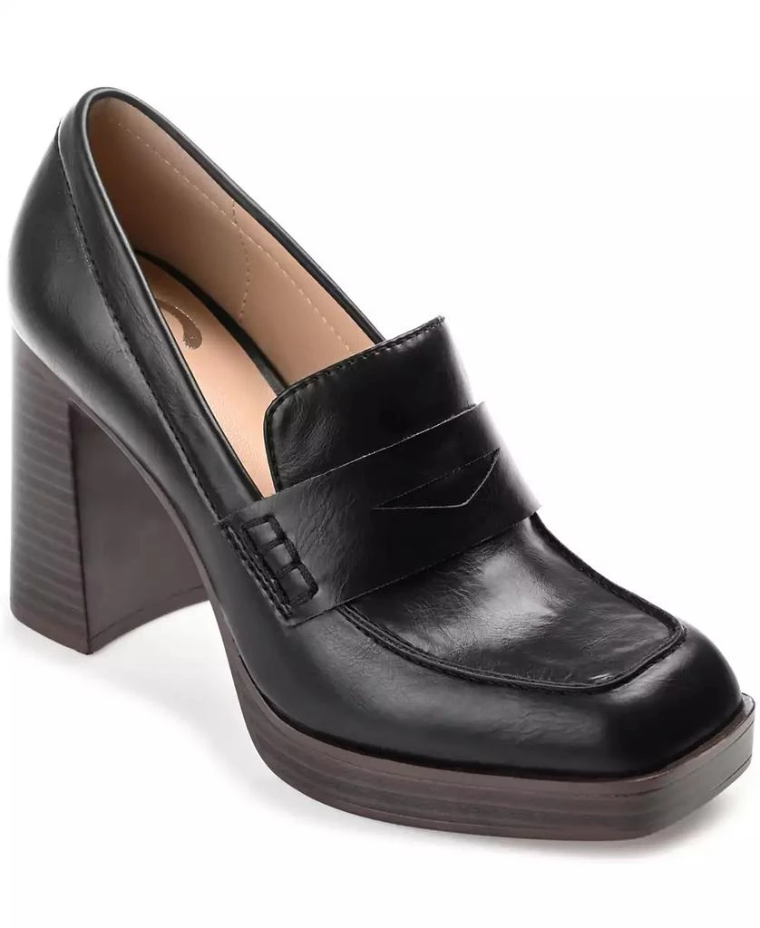 Journee Collection Women's Ezzey Block Heel Loafers 1