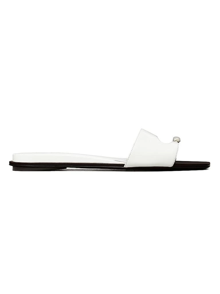 Tory Burch Pierced Leather Slide Sandals 1