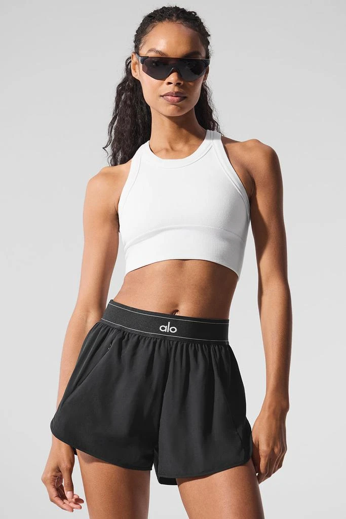 Alo Seamless Delight High Neck Bra - White 1
