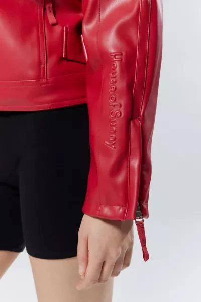 House Of Sunny House Of Sunny The Racer Faux Leather Moto Jacket 3