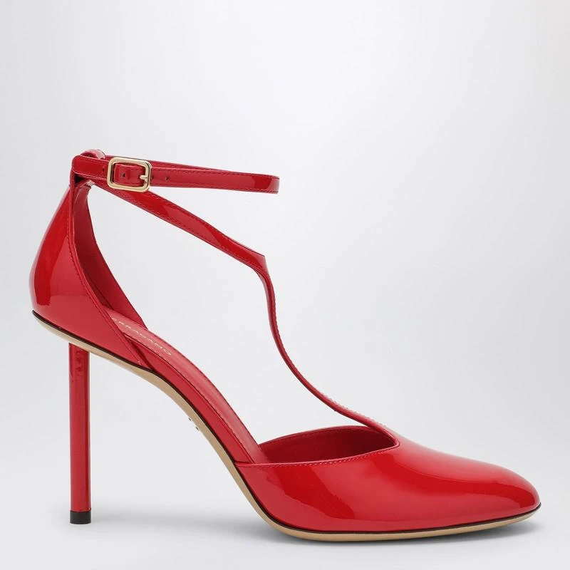 Salvatore Ferragamo Red Pump T-strap in patent leather 1