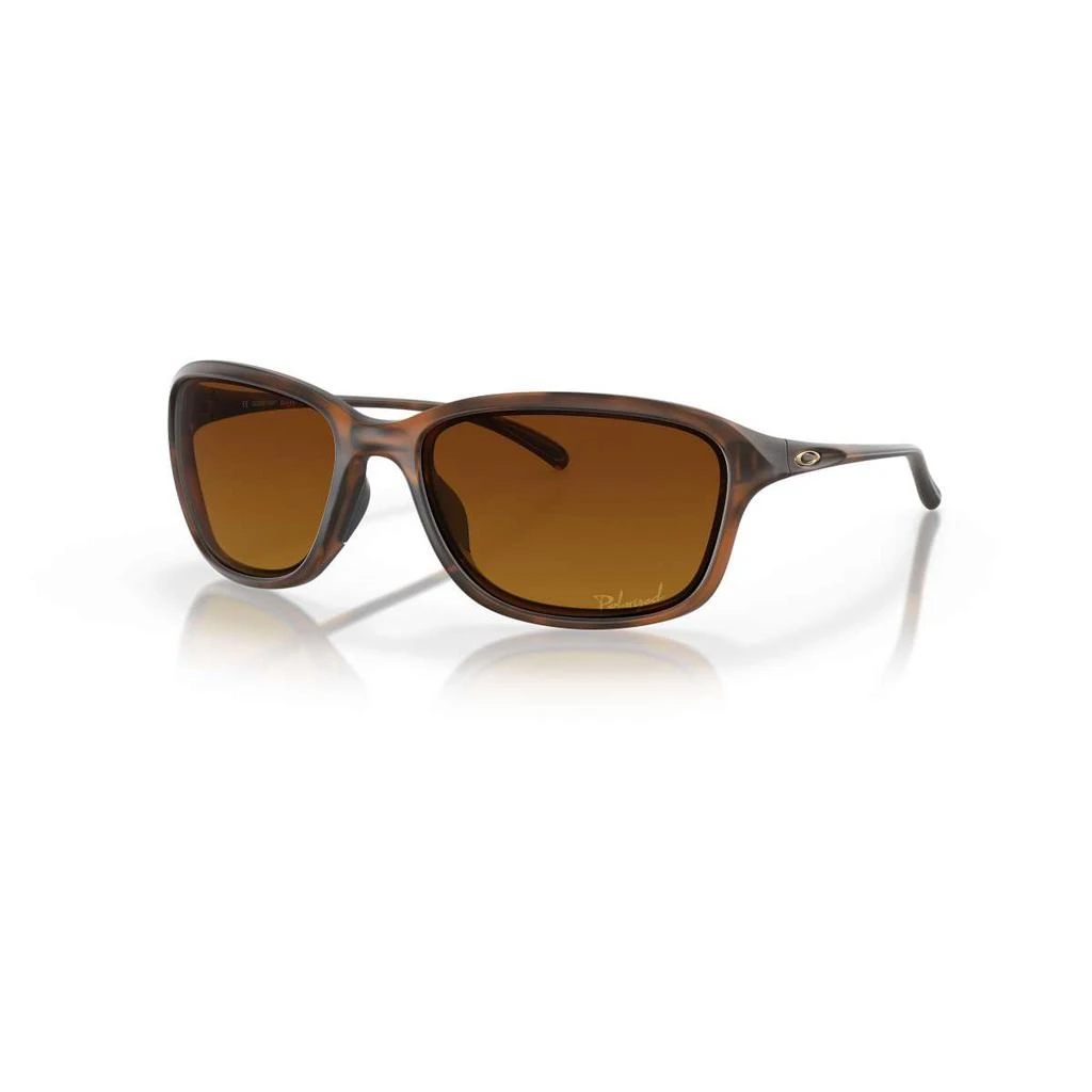 Oakley Oakley She's Unstoppable Women's Brown Rectangular Polarized Sunglasses 1