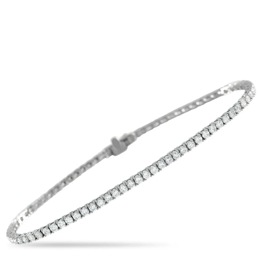 LB Exclusive 18K White Gold 2.90ct Diamond Tennis Bracelet MF02-111925