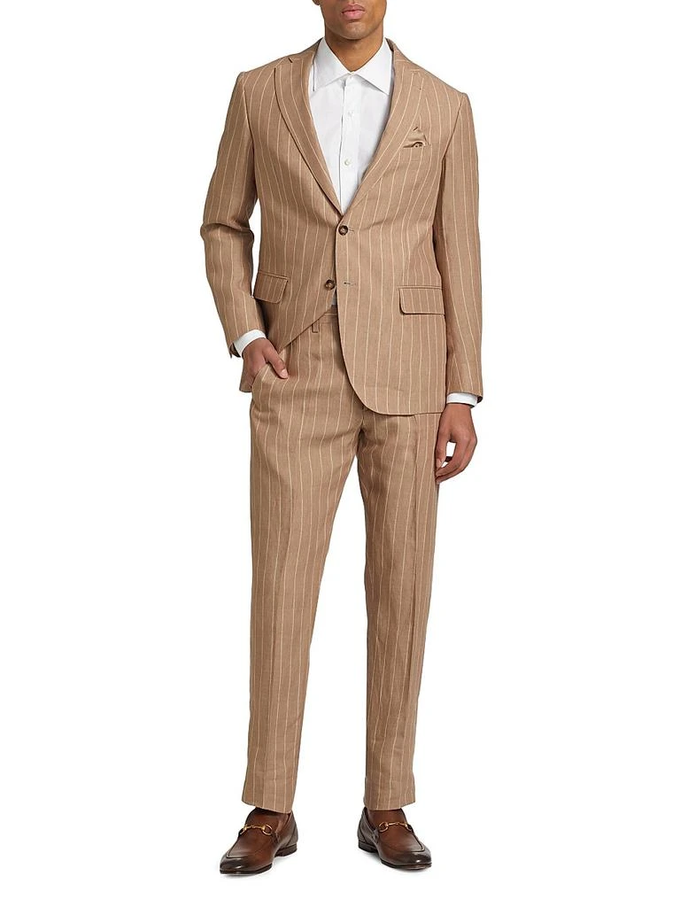 Saks Fifth Avenue COLLECTION Pinstriped Linen Suit 2