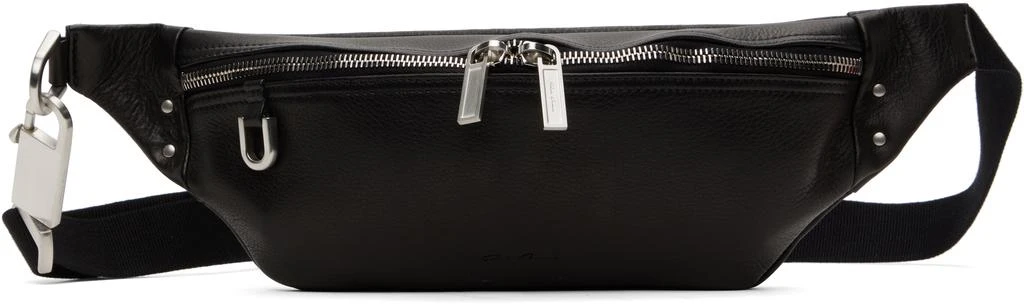 Rick Owens Black Hollywood Geo Bumbag Pouch