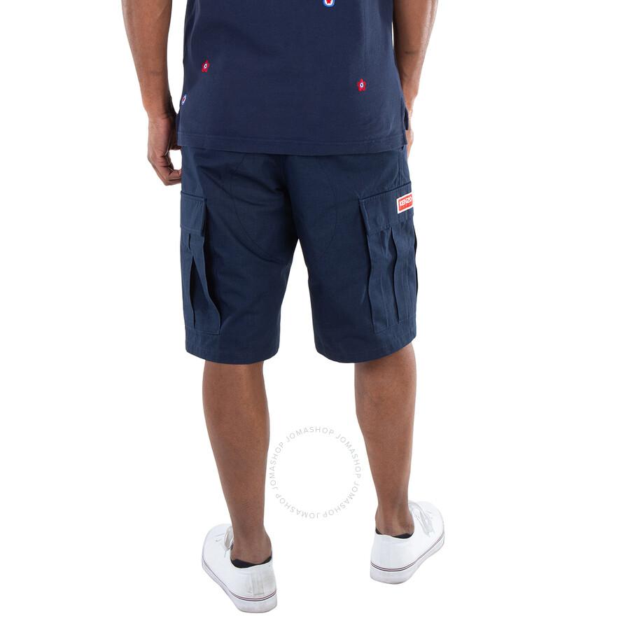 Kenzo Midnight Blue Cargo Pocket Bermuda Shorts