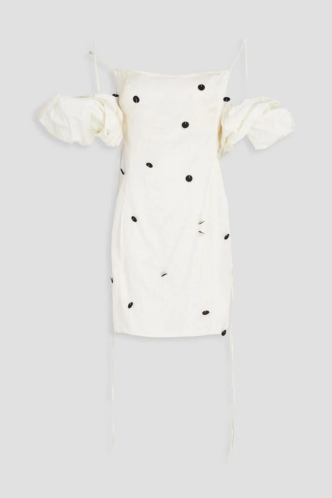 Jacquemus Chouchou polka-dot satin mini dress 1