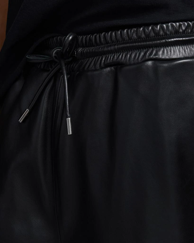 AVIREX Men's Nappa Leather Track Pants 5