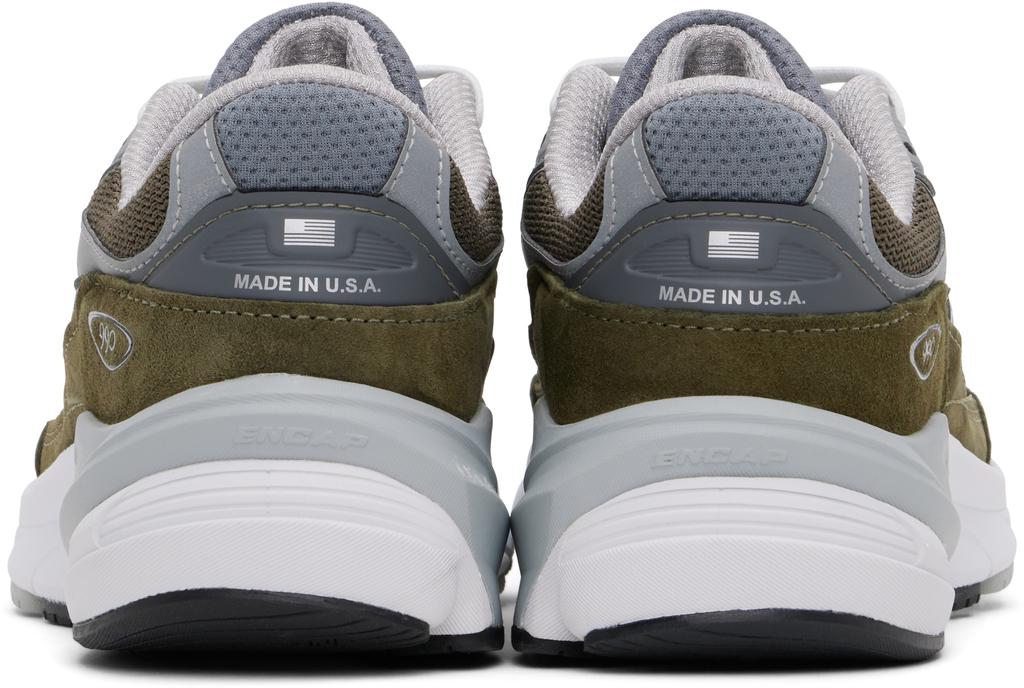 New Balance Green & Gray Made in USA 990v6 Sneakers
