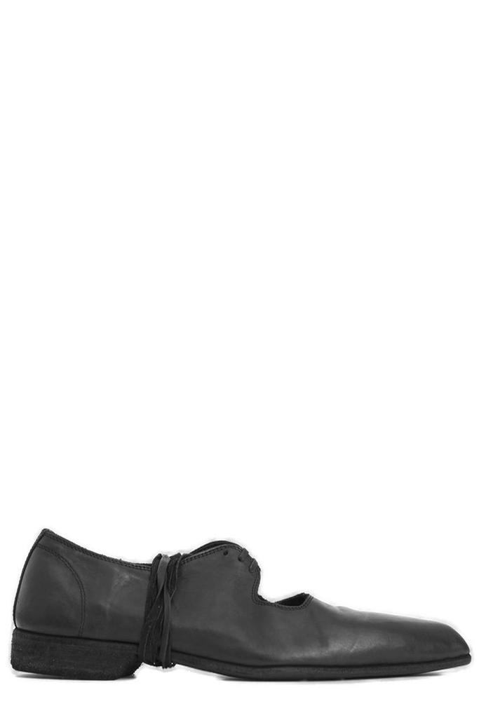 guidi Guidi Pointed Toe Lace-Up Flat Shoes