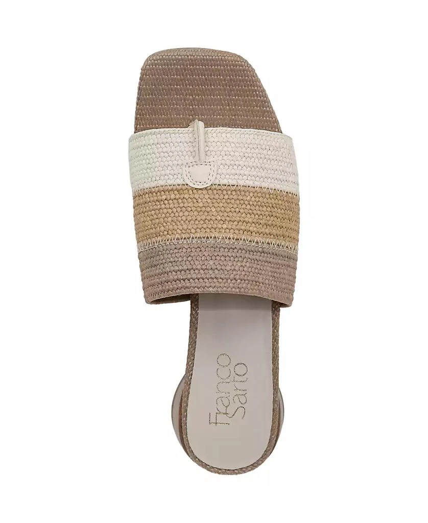 Franco Sarto Women's Loran Stacked Heel Slide Dress Sandals 4