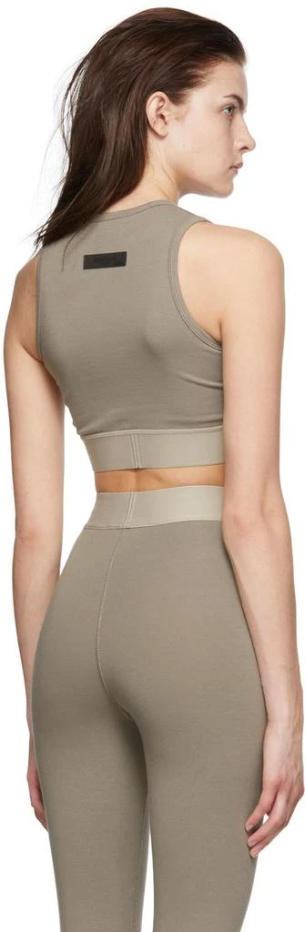 Essentials Taupe Cotton Tank Top 3