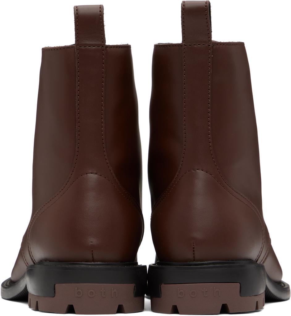 BOTH Brown Dressy Laced Boots