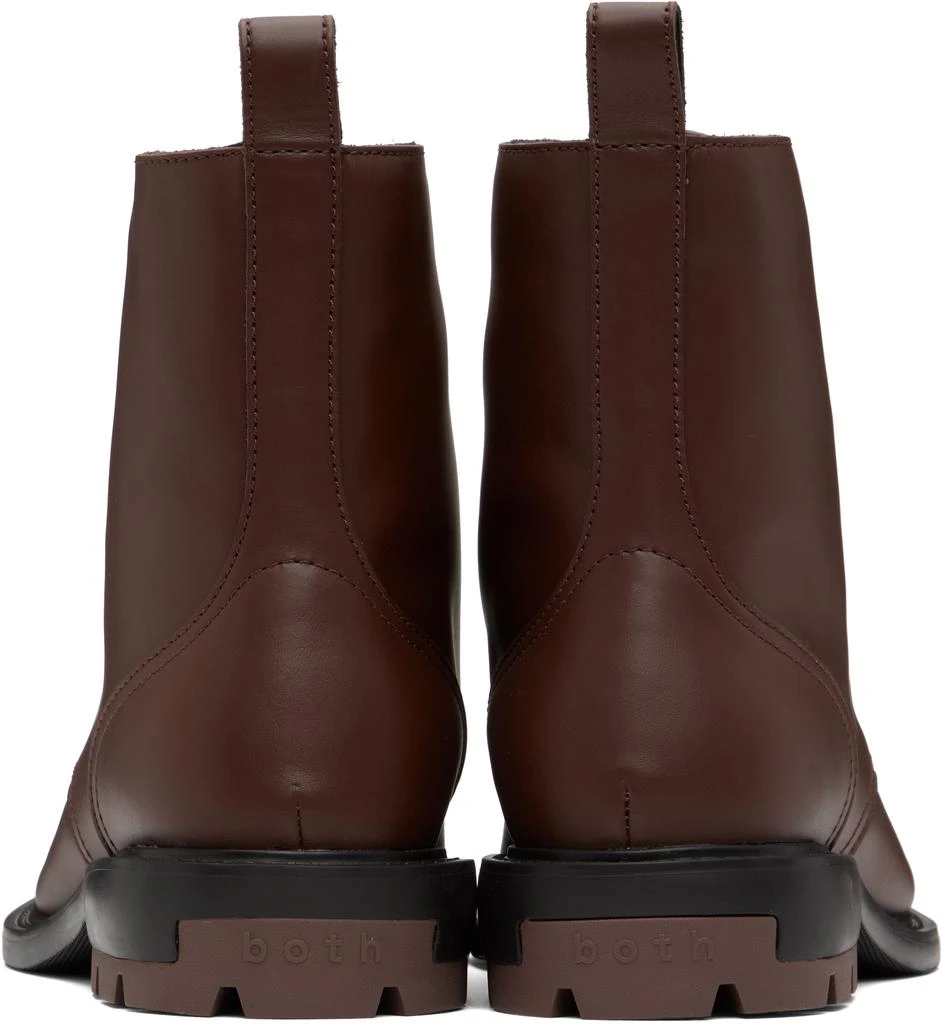 BOTH Brown Dressy Laced Boots 2