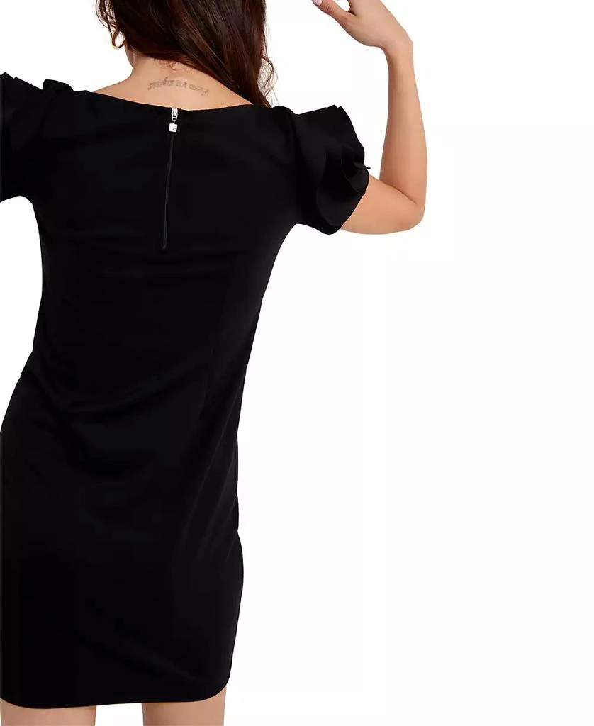 A Pea in the Pod Maternity Short Sleeve Ruffled Shift Dress 3