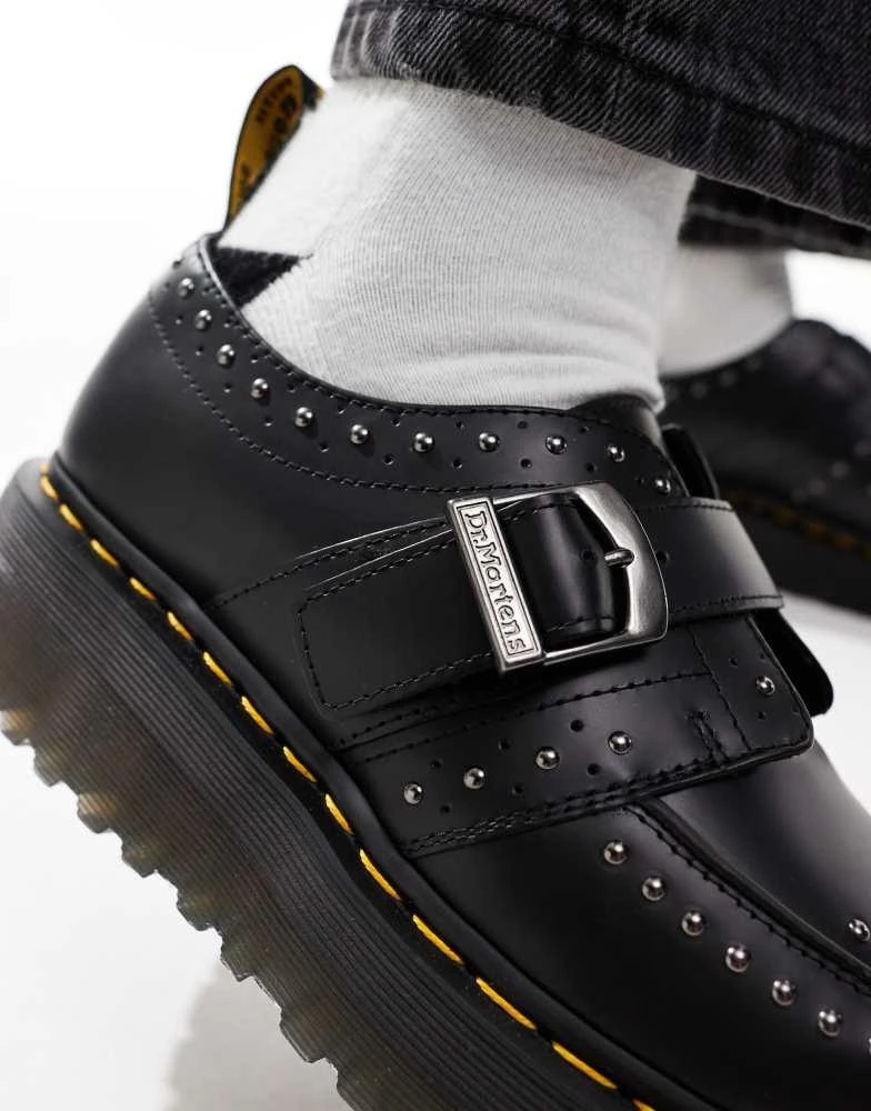 Dr. Martens Dr Martens Ramsey quad monk shoes in black leather 2