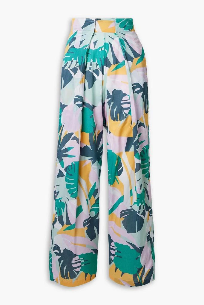 PARADISED Surf printed voile wide-leg pants 1