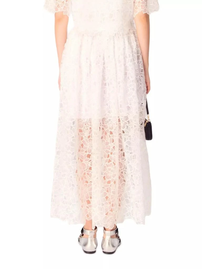 Maje Floral Lace Maxi Skirt 4