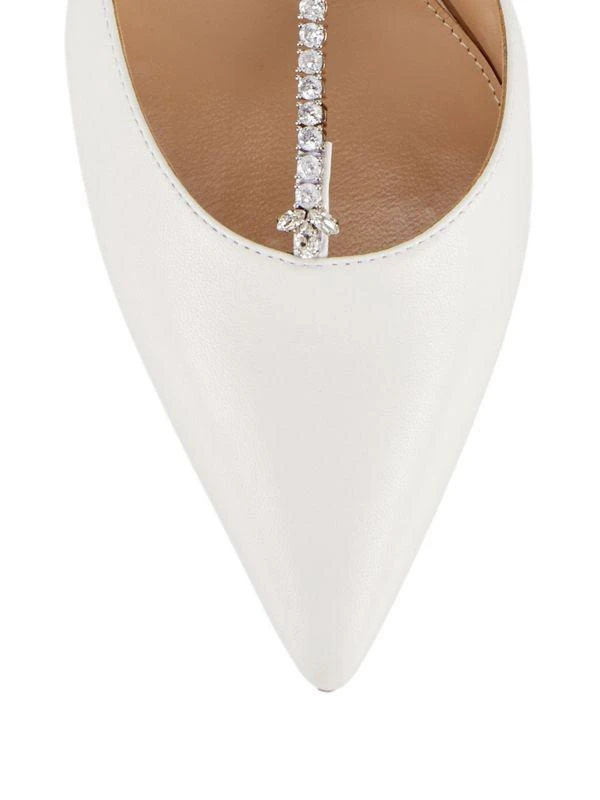 Gianvito Rossi Crystal-Embellished T-Strap Pumps 4
