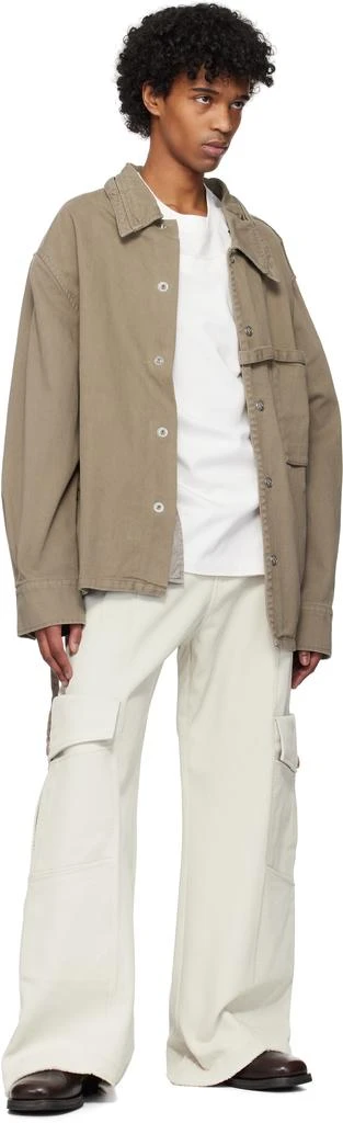 NULLUS Off-White 8-Pocket Cargo Pants 4