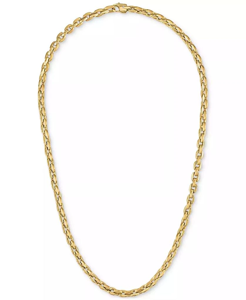 Esquire Men's Jewelry Rounded Box Link 22" Men's Chain Necklace, Exclusively for Macy's 6