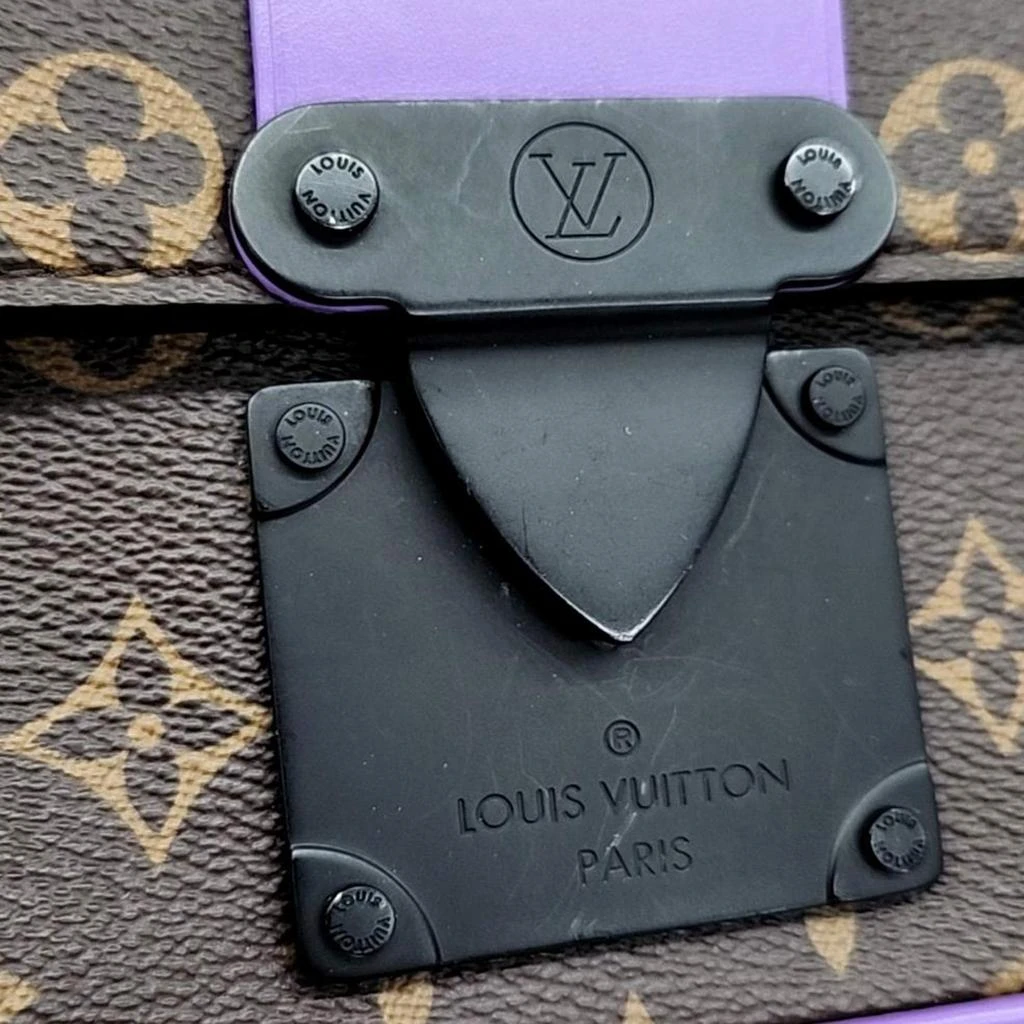 Louis Vuitton Louis Vuitton Brown Macassar Monogram Canvas S Lock Sling Bag  4