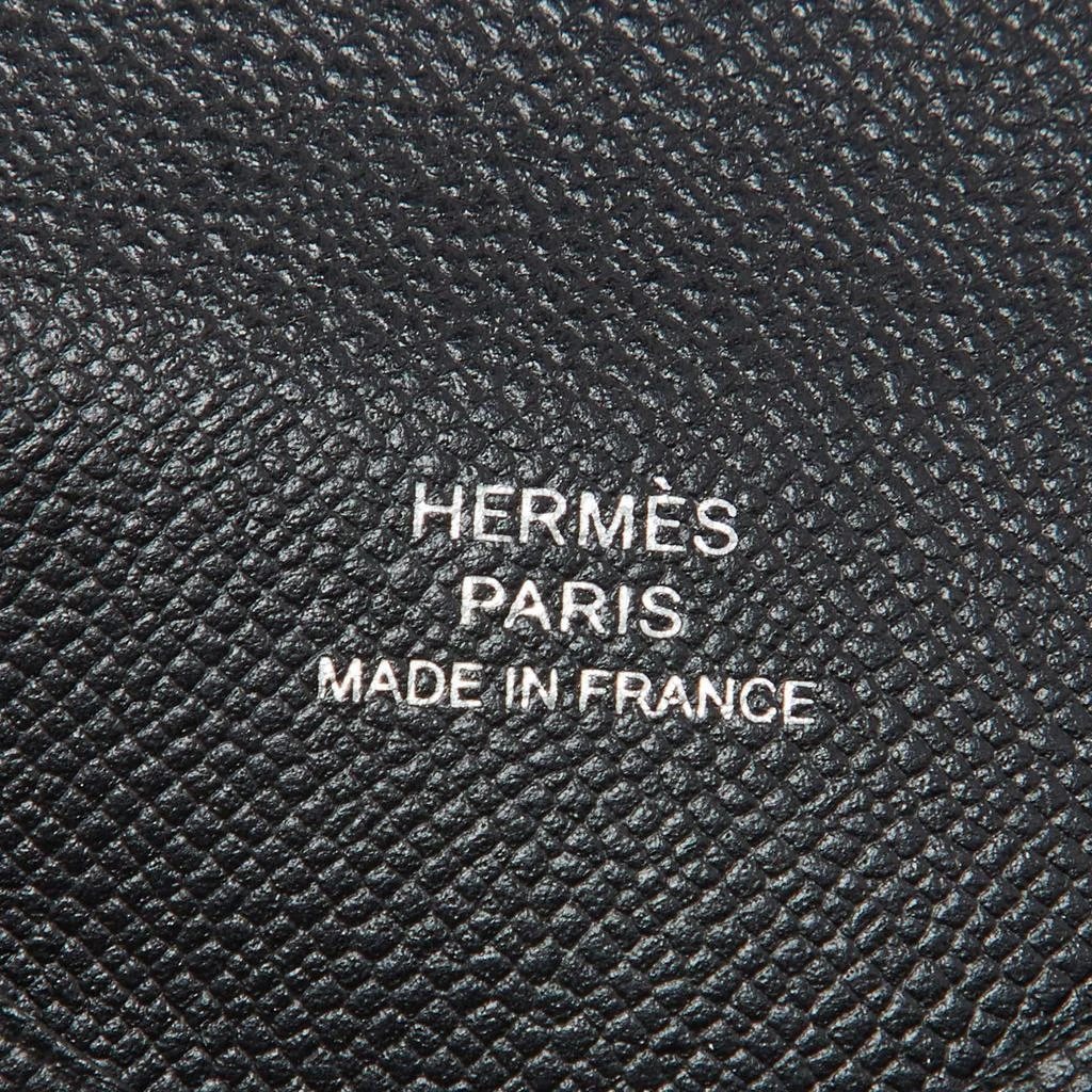 Hermes Hermes Black Madame Leather Calvi Card Holder 8