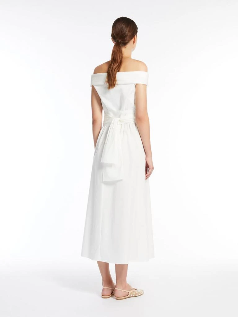Weekend Max Mara Off-the-shoulder poplin dress 3