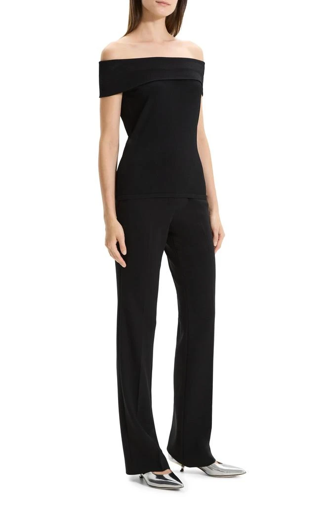 Theory Off the Shoulder Crepe Top 6