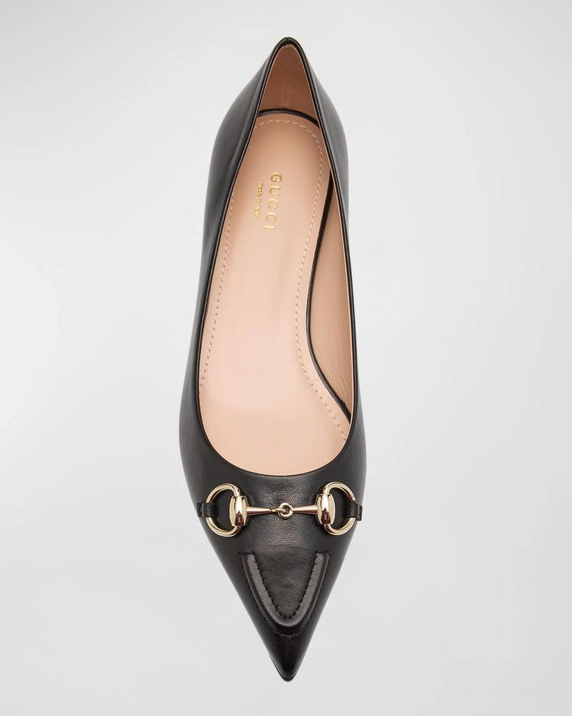 Gucci Erin Leather Horsebit Ballerina Flats 5