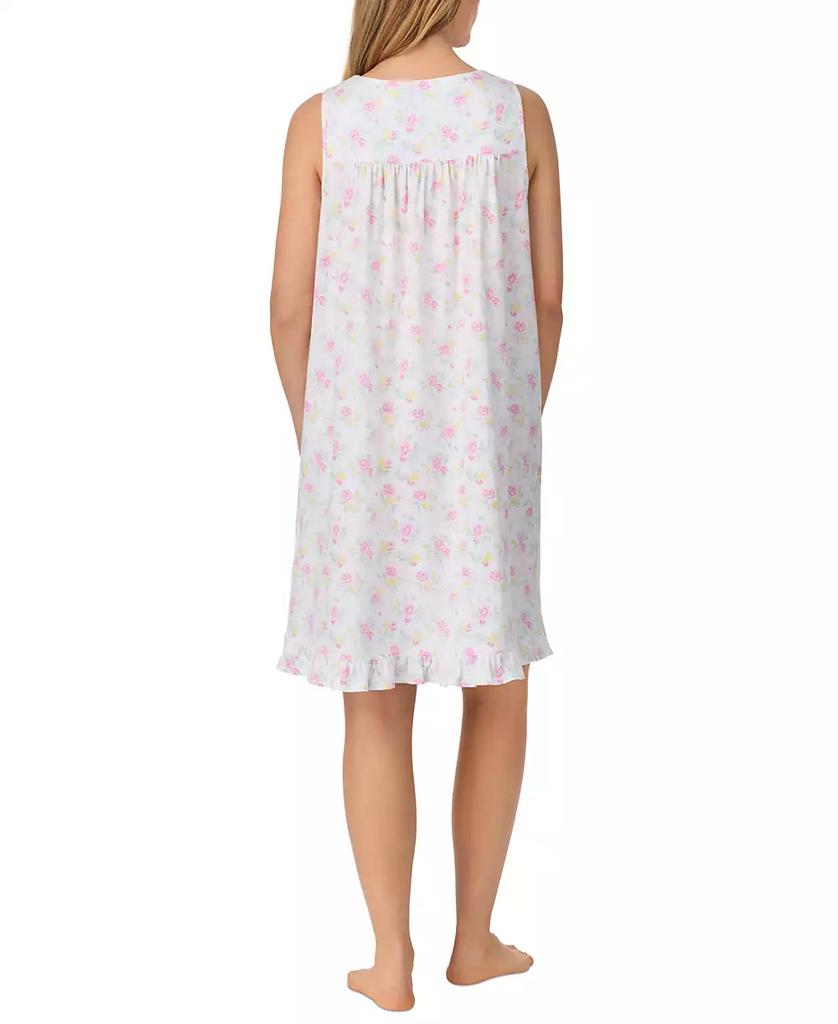 Eileen West Women's Cotton Sleeveless Floral Nightgown