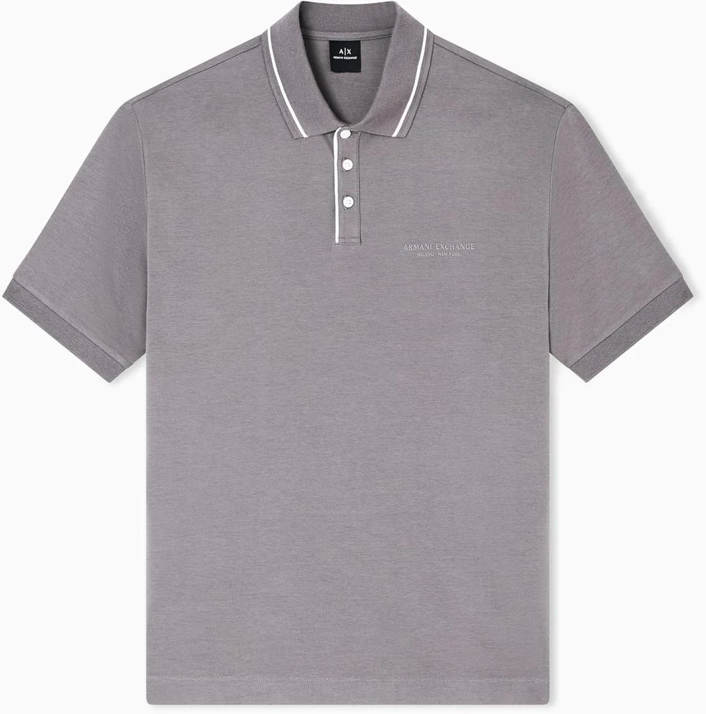 Armani Exchange Armani Exchange Men's Regular Fit Small Text Logo Polo