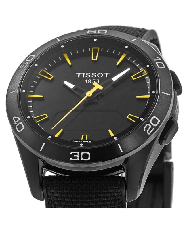 Tissot Tissot T-Touch Connect Jungfrau Special Edition Black Dial Fabric Strap Men's Watch T153.420.47.051.06 2
