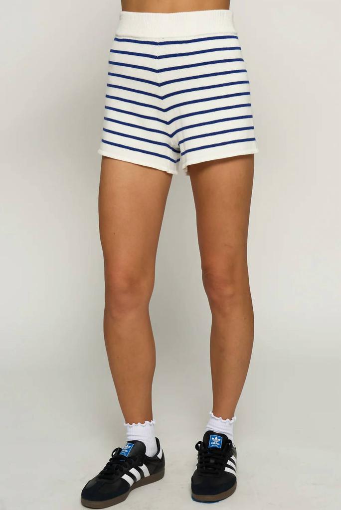 Central Park West Central Park West - Nautical Stripe High Waist Short