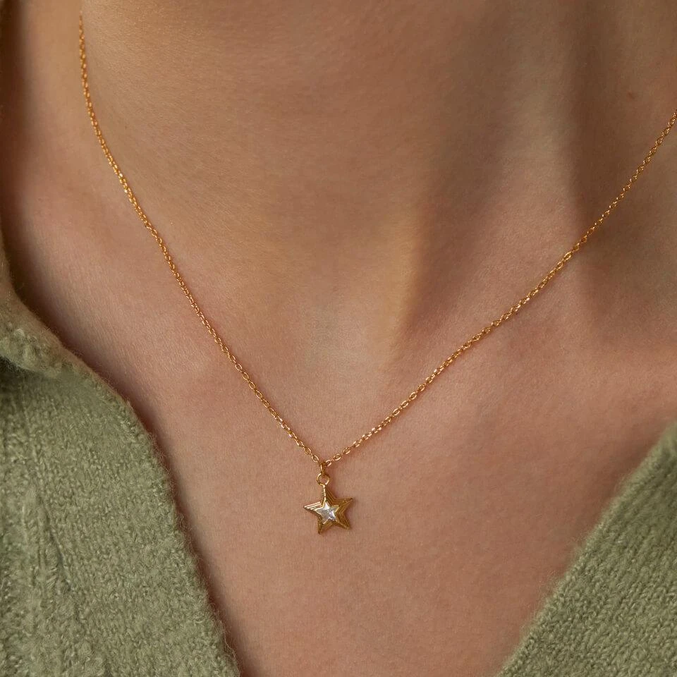 ESTELLA BARTLETT Estella Bartlett Blue Star Gold-Tone Necklace 2