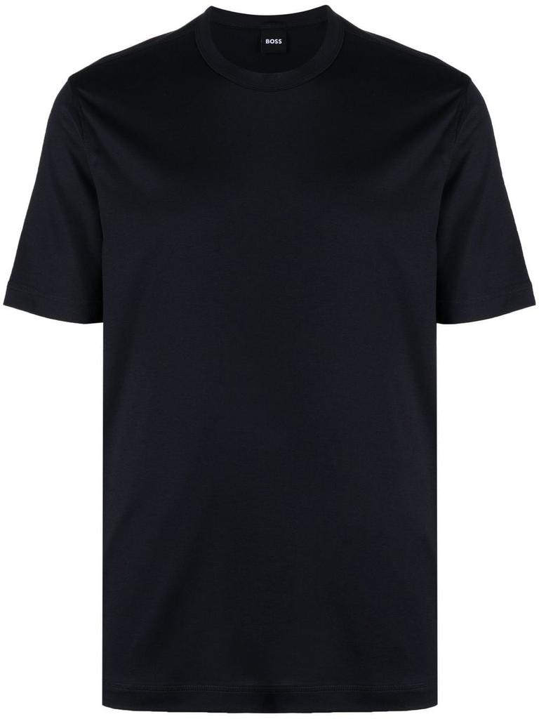 Hugo Boss short-sleeve lyocell-cotton T-shirt - men -  -  - Blue