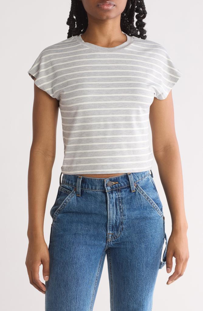 Cotton Emporium Striped Crewneck T-Shirt