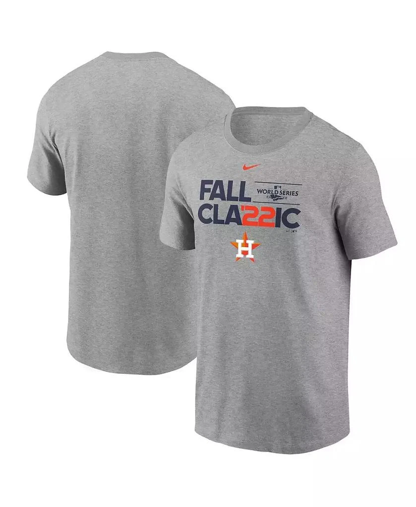 NIKE Men's Heather Gray Houston Astros 2022 World Series Icon T-Shirt 1